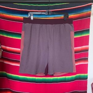 Men's Two-Tone Maroon Athletic Shorts